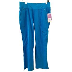 Healing Hands Purple Label Women's Yoga Scrub Pants Size M NWT Royal Blue